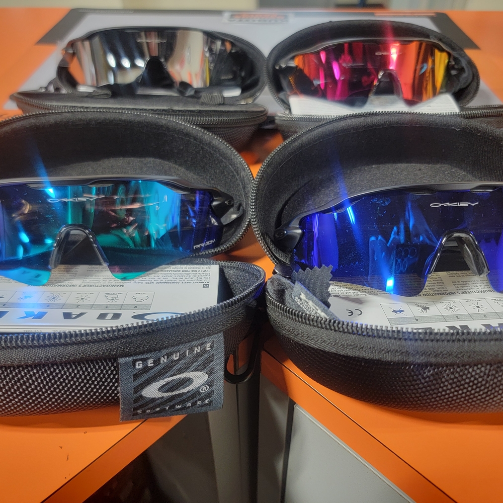 Oakley Sunglasses in Blue, Purple, Red, Chrome
